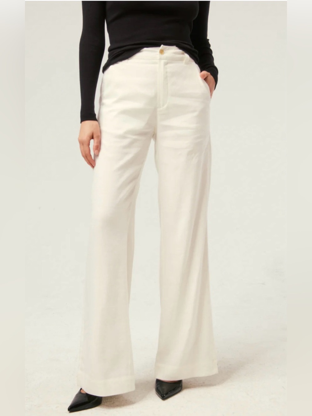 Alp n Rock | Britt Wide Leg Linen Pant Trousers XL Coastal Career Lightweight